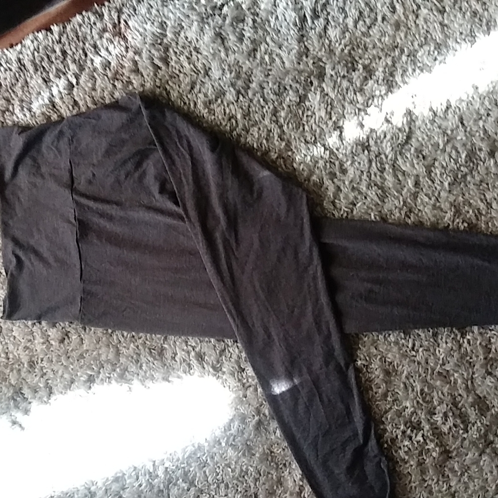 Heattech leggings gray size S waist 24-27in hip 36-37 in.good condition